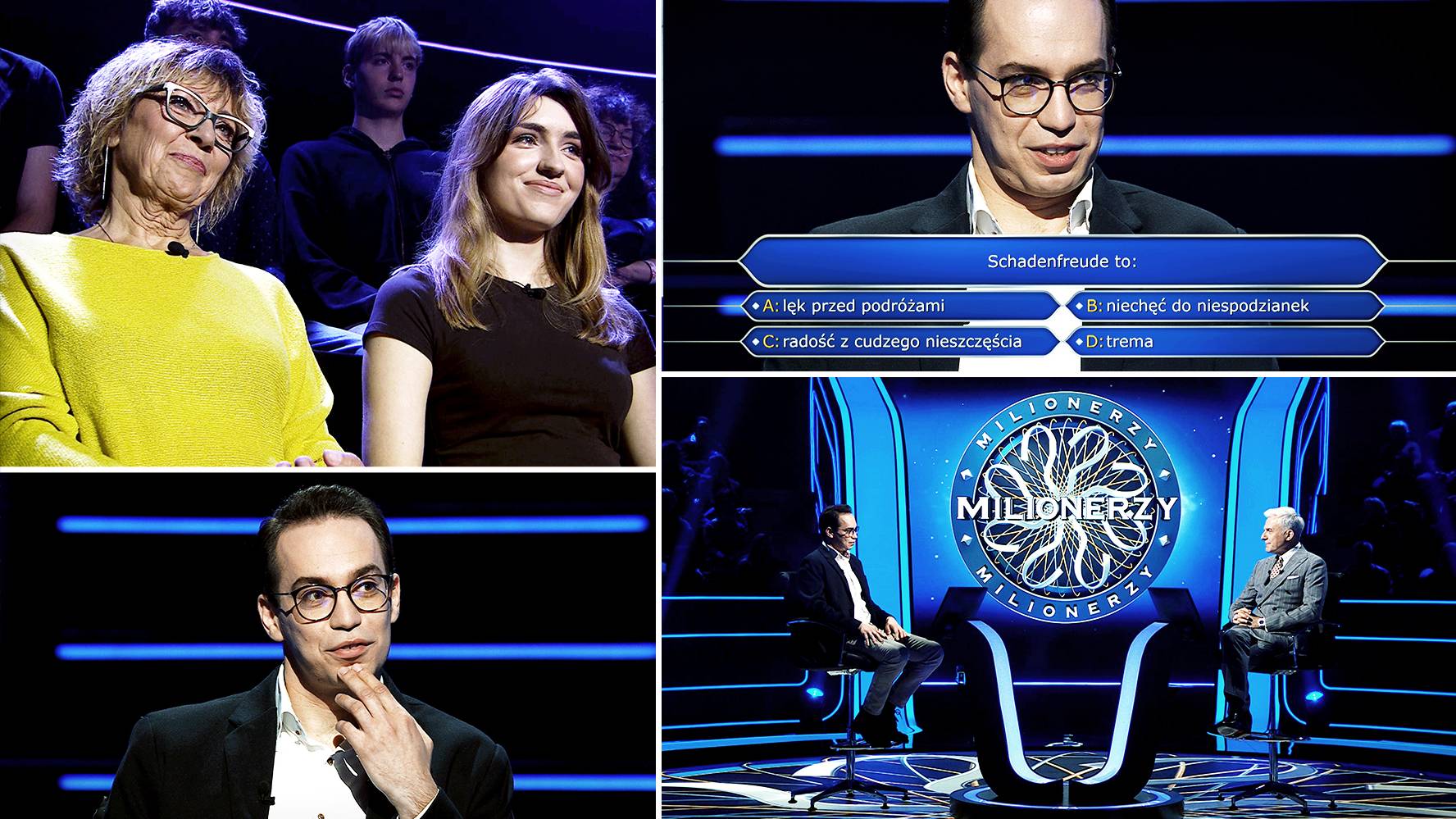2025-11-17 Milionerzy: Schadenfreude. Co to znaczy po niemiecku?