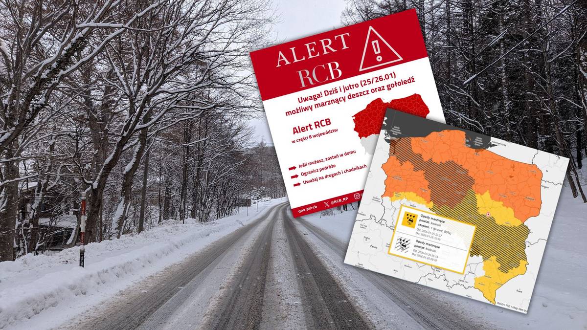 Fatalne warunki na drogach, alerty w całej Polsce. Apel o ograniczenie podróży