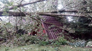 19.08.2017 16:13 Nawałnica na zachodnim Pomorzu zniszczyła kempingi