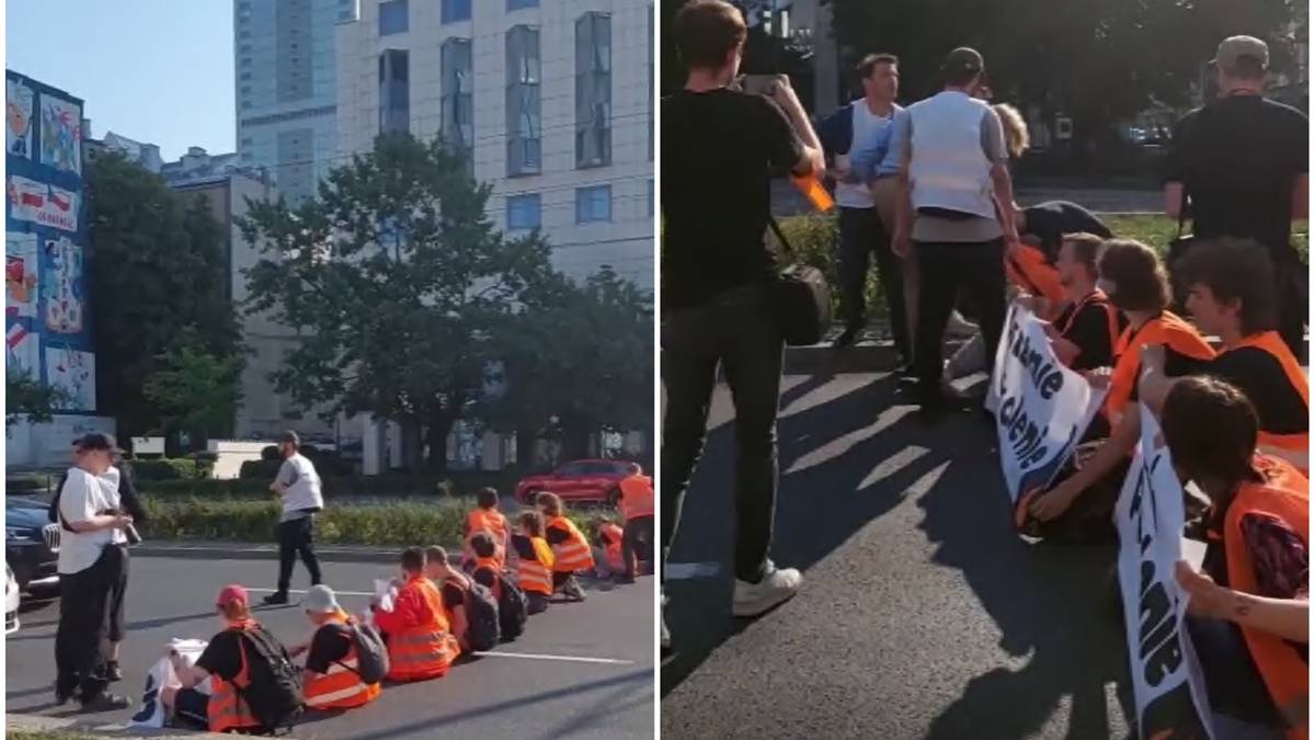 Ostatnie Pokolenie zablokowało ulicę w Warszawie. "Rząd okazuje nam pogardę"