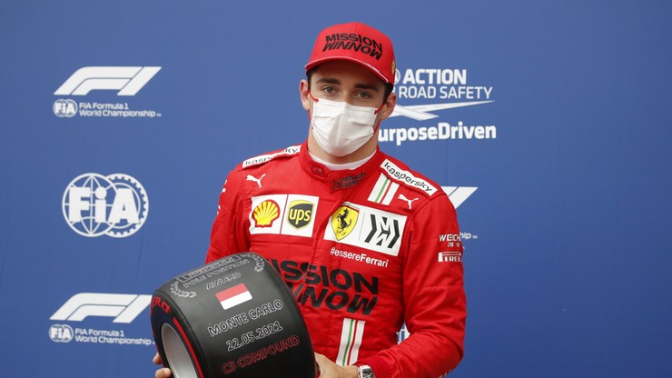 GP Monako: Charles Leclerc zdobył pole position mimo wypadku