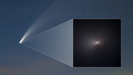 23.08.2020 07:00 Kosmiczny Teleskop Hubble'a wykonał spektakularny obraz komety NEOWISE