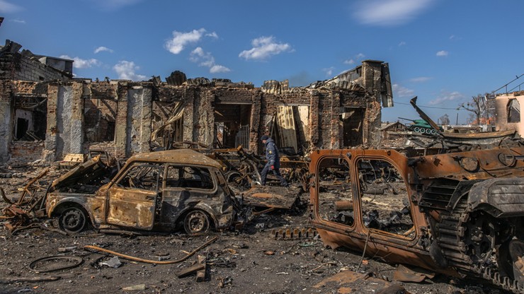 Wojna w Ukrainie. Samochód wjechał na minę. Są zabici i ranni