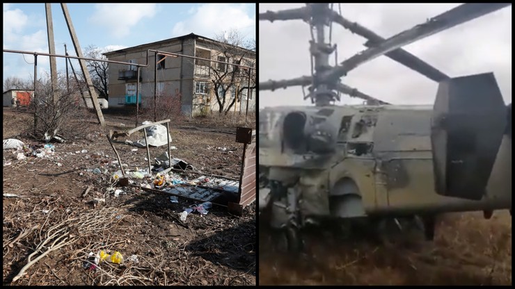 Wojna Rosji z Ukrainą. Charków. Siły ukraińskie zniszczyły kolumnę rosyjskich  wojsk