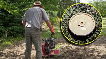 Chciał zrobić porządki w ogrodzie. Wykopał minę przeciwpiechotną