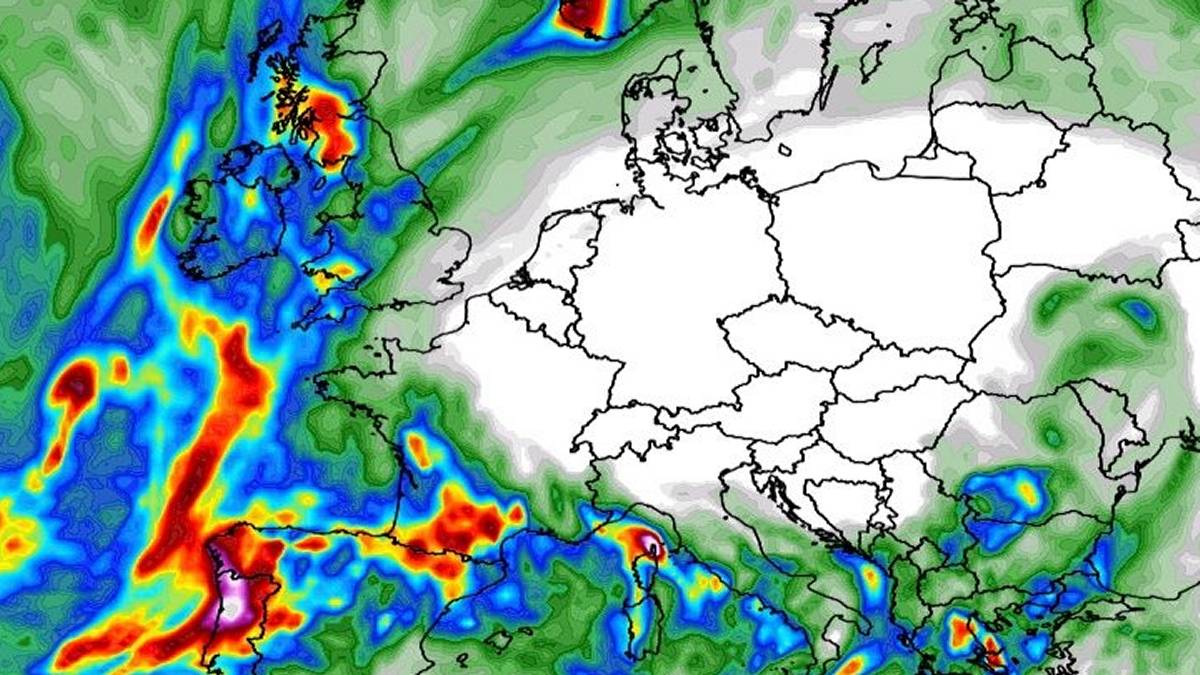 Do końca tygodnia padać w Polsce nie będzie. Fot. wxcharts.com