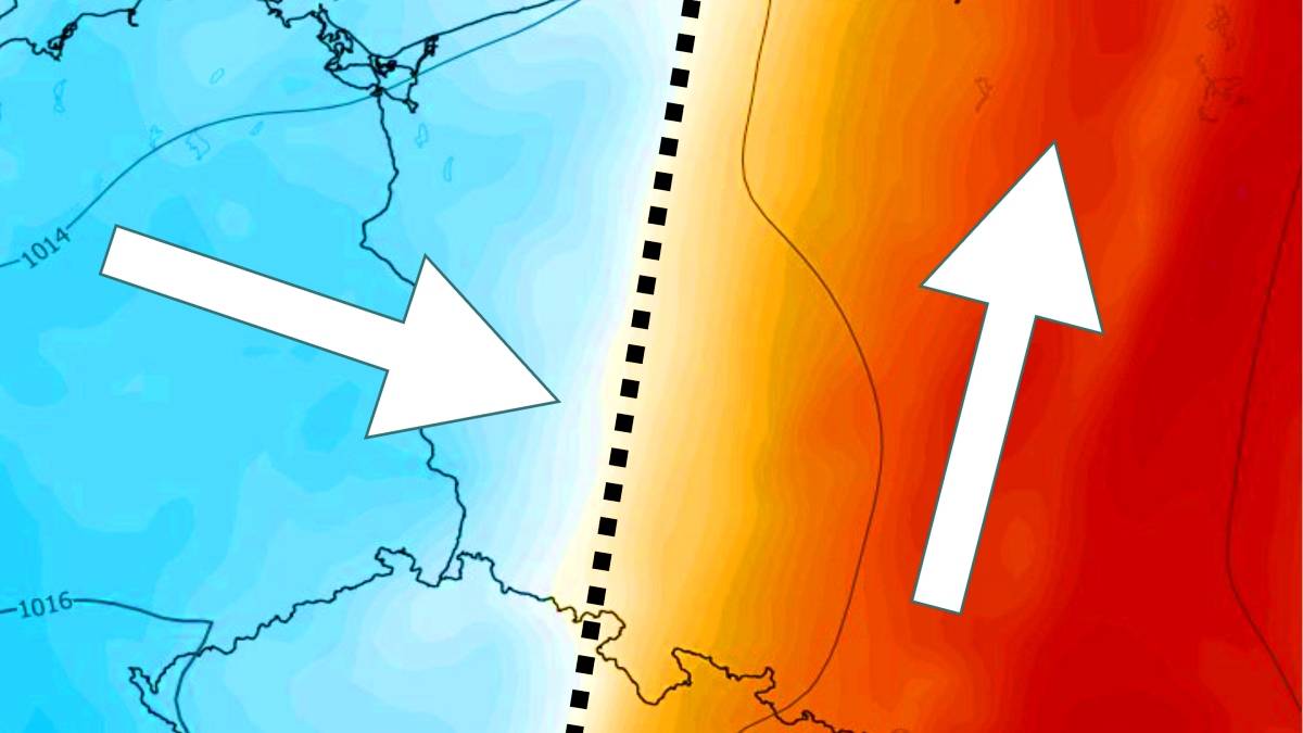 Ciepło odchodzi, a nadciąga ochłodzenie. Fot. wxcharts.com