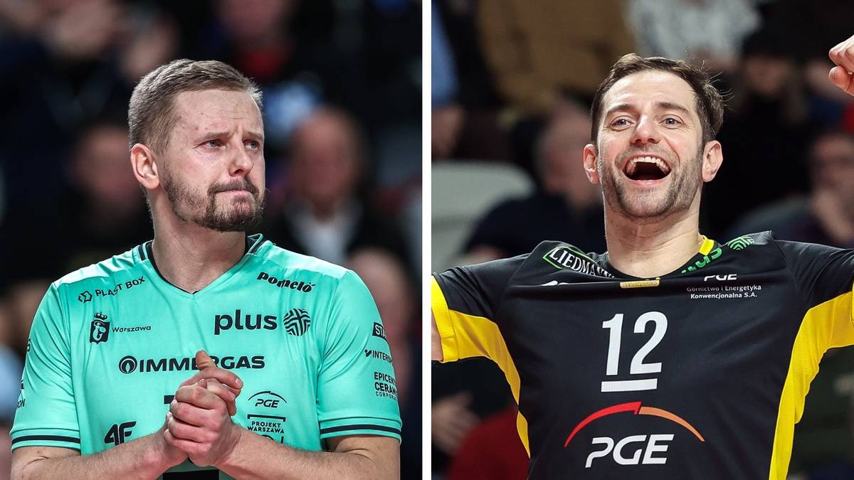 Portret dw&oacute;ch siatkarzy, Damiana Wojtaszka i Grzegorza Łomacza.