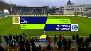 Wynik meczu FC Zlin - Sigma Ołomuniec na telebimie stadionu.