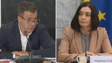 Były szef CBA Ernest Bejda został doprowadzony przez funkcjonariuszy na posiedzenie komisji śledczej ds. Pegasusa. Wc