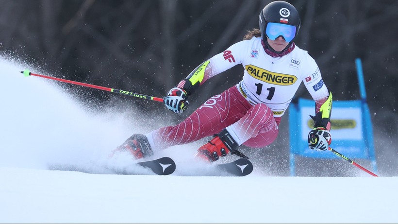 Alpejski Puchar Świata: Maryna Gąsienica-Daniel 11. na półmetku giganta w Kranjskiej Gorze