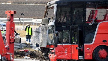 Wypadek ukraińskiego autobusu. Są zarzuty dla kierowcy