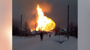 Rosyjski gazociąg w ogniu. Eksportuje gaz do Europy 