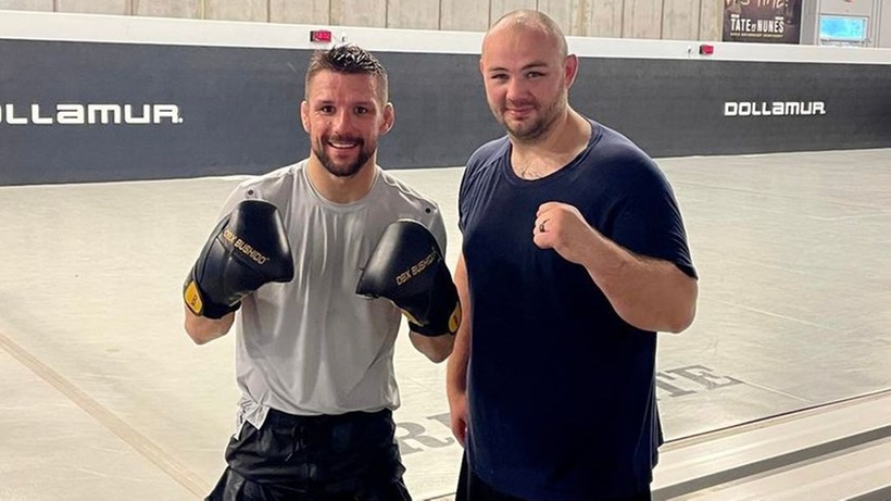 Mateusz Gamrot i Adam Kownacki na wspólnym treningu. "Cenna lekcja boksu"