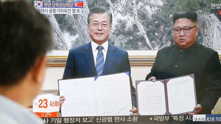 Przywódcy obu Korei podpisali wspólny dokument ws. denuklearyzacji