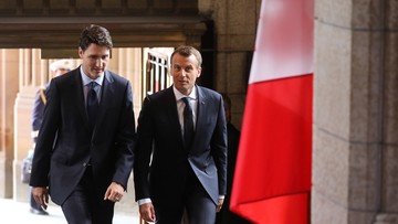 Premier Kanady spotkał się z prezydentem Francji przed szczytem G7. "Trzeba skoordynować stanowiska"