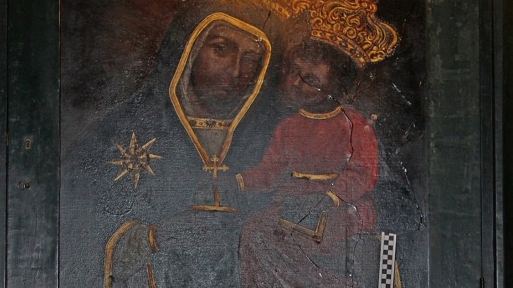 Kraków: bezdomny zniszczył obraz Matki Boskiej. Rzucał kamieniem i butelką po piwie