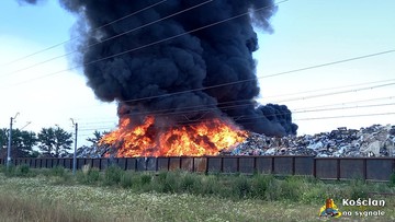 Pożar składowiska odpadów. Kolejny w tym roku
