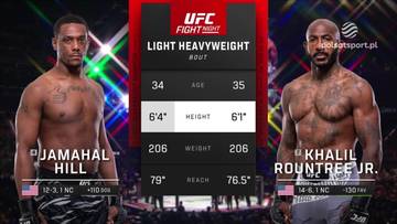 UFC Fight Night: Khalil Rountree Jr - Jamahal Hill. Skrót walki