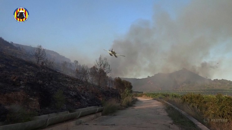 Hiszpania. Fala pożarów i ekstremalne upały. Kilka tysięcy strażaków walczy z żywiołem