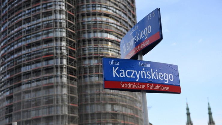 Ulica Lecha Kaczyńskiego "wróciła" na chwilę do Warszawy