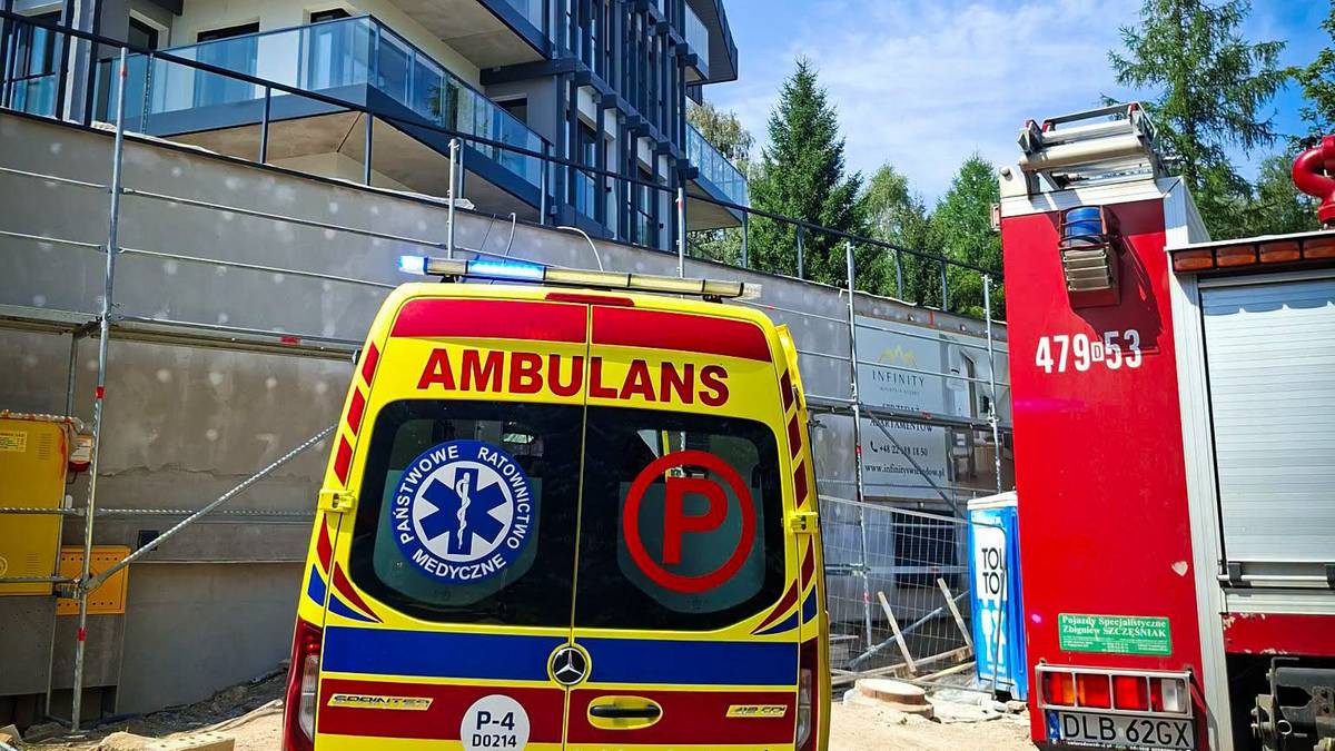 Tragedia na budowie na Dolnym Śląsku. Porażony prądem pracownik spadł z wysokości
