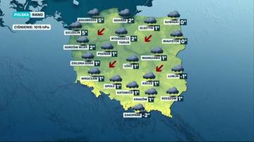 Prognoza pogody - wtorek, 10 grudnia - rano