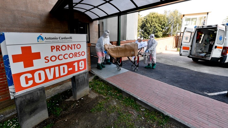 Rośnie liczba ofiar śmiertelnych we Włoszech. 760 zgonów w ciągu doby