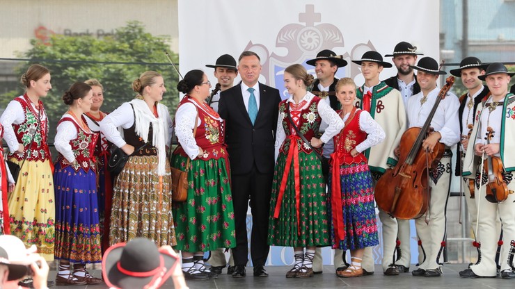 "Na polskich górali zawsze można liczyć" powiedział prezydent Andrzej Duda w Nowym Targu