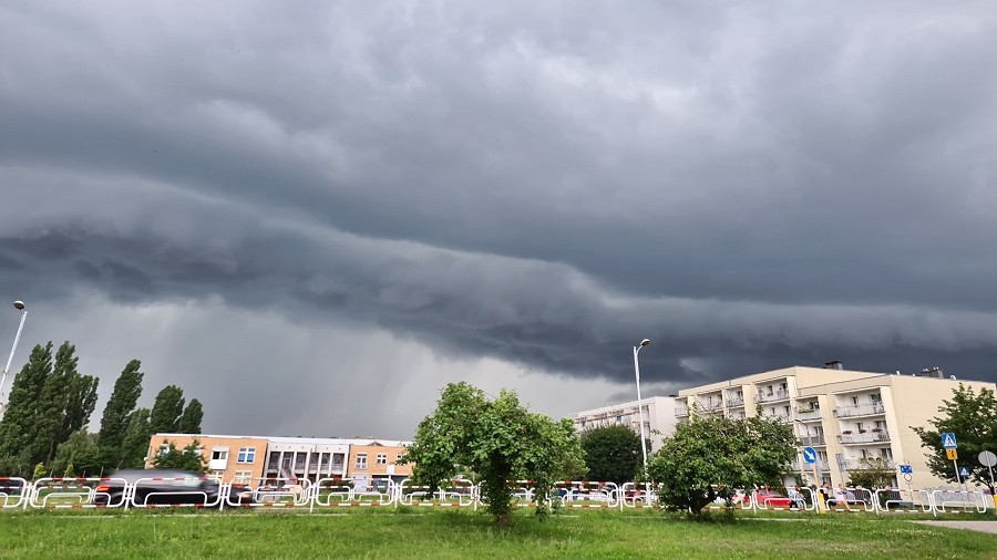 Chmura szelfowa w Rudzie Śląskiej. Fot. Justyna Moroń / TwojaPogoda.pl