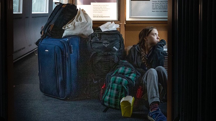 Greta Thunberg opublikowała zdjęcie z podróży pociągiem. Przewoźnik wytknął jej pewną nieścisłość