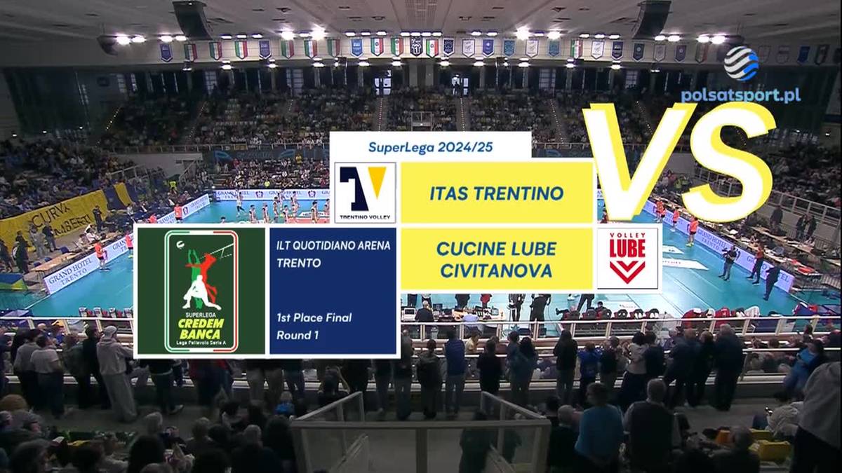 Itas Trentino - Cucine Lube Civitanova. Skrót meczu
