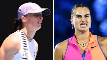 Zdjęcie por&oacute;wnawcze dw&oacute;ch tenisistek: Igi Świątek i Aryny Sabalenki.