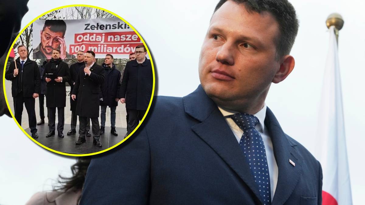 Mentzen skomentował wizytę Zełenskiego w Polsce. "Domagamy się"