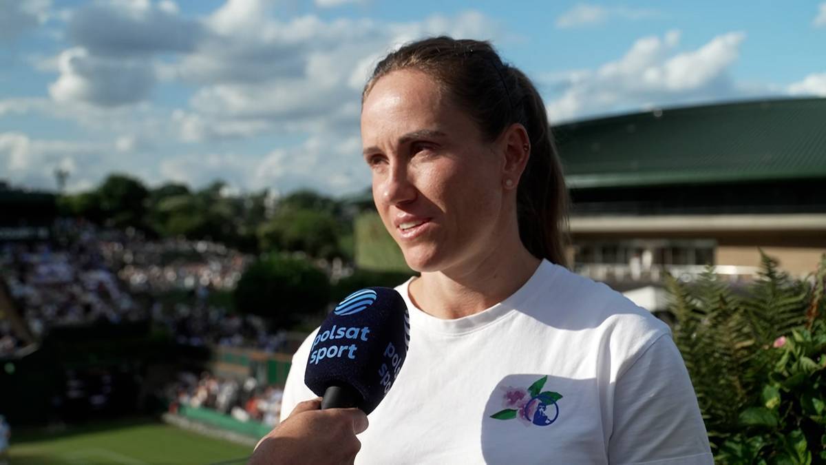 Katarzyna Kawa udziela wywiadu.