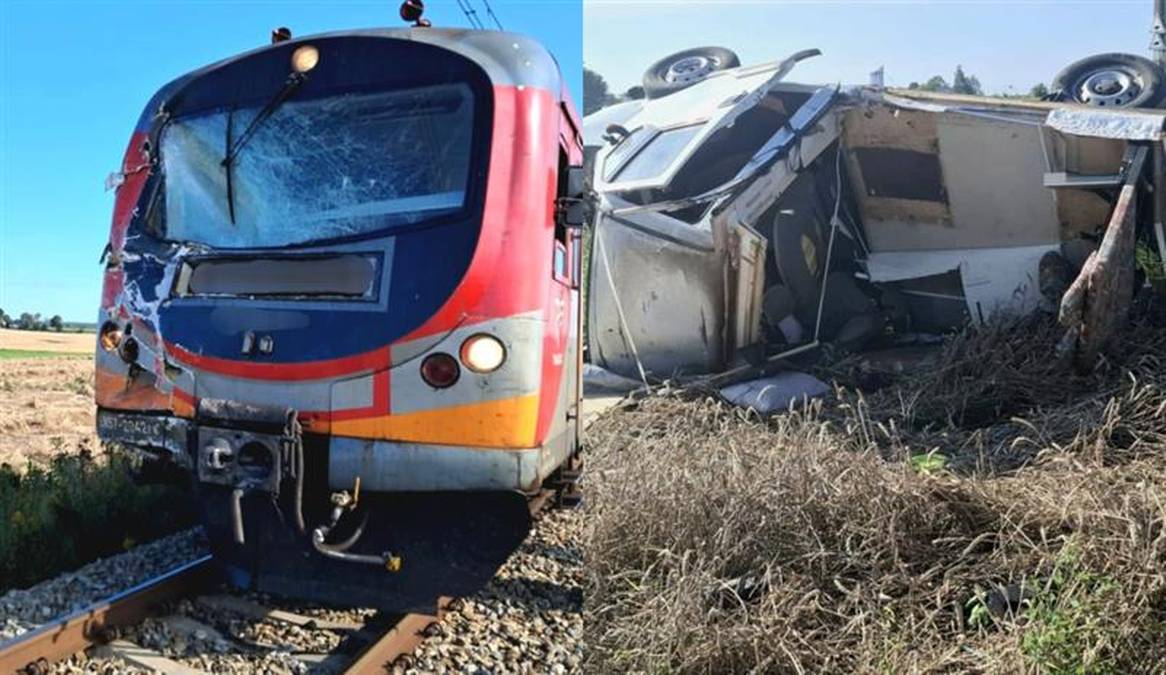 Tragedia na przejeździe kolejowym. Kamper wjechał wprost pod pociąg