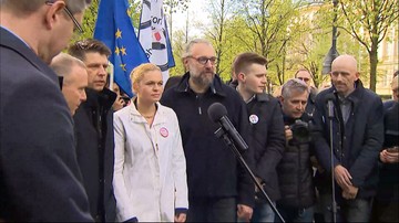 "Nie pozwolimy, żeby Jarosław Kaczyński wyprowadził Polskę z Europy". Opozycja zapowiada marsz
