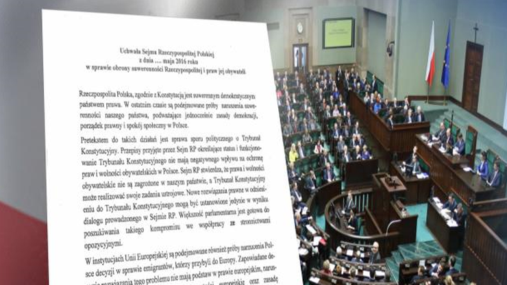 PiS chce uchwały w sprawie obrony suwerenności Polski