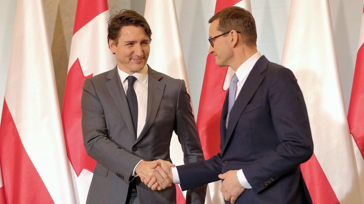 Premier Kanady w Polsce. Mateusz Morawiecki: musimy być silni i zjednoczeni