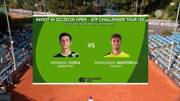 ATP Challenger w Szczecinie: Federico Coria - Francesco Maestrelli 2:0. Skrót meczu