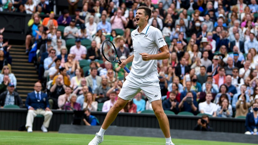 Wimbledon: Hubert Hurkacz czwartym Polakiem w ćwierćfinale singla