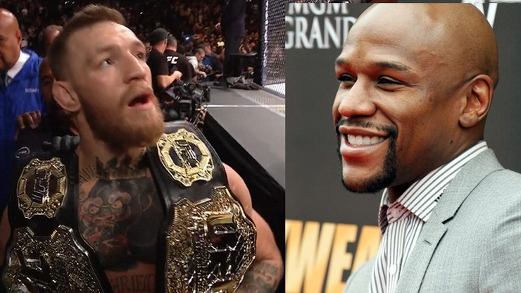 Wulgarny garnitur i awantura na konferencji Mayweathera i McGregora!