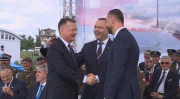 Nawrocki dziękował Błaszczakowi. Potem przywołał Kosiniaka-Kamysza