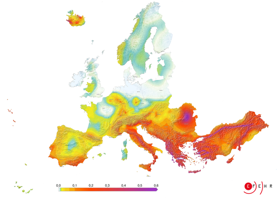 Zagrożenie trzęsieniem ziemi w Europie