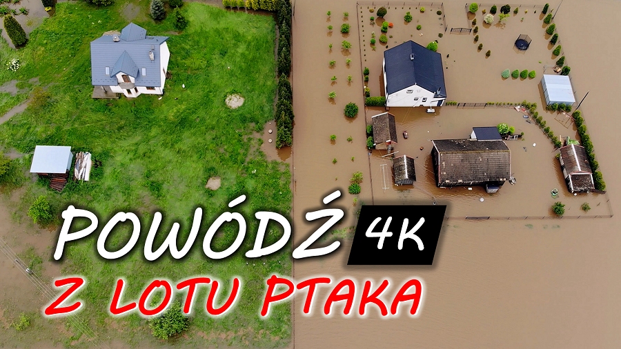 27.05.2019 11:00 Powódź na południu Polski widziana z lotu ptaka. Zobacz film, który zrobi na Tobie piorunujące wrażenie