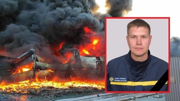 Ukraiński ratownik zabity podczas likwidacji skutków ostrzału [ZAPIS Z RELACJI]