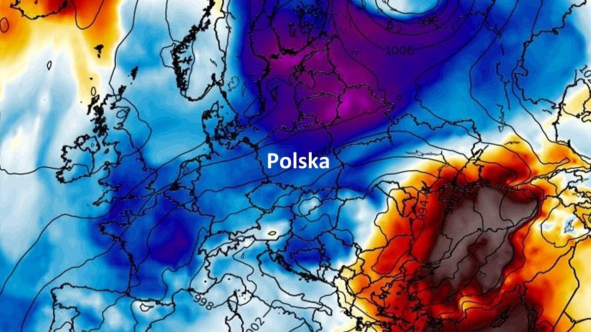 Najniższe temperatury od połowy maja. Fot. wxcharts.com