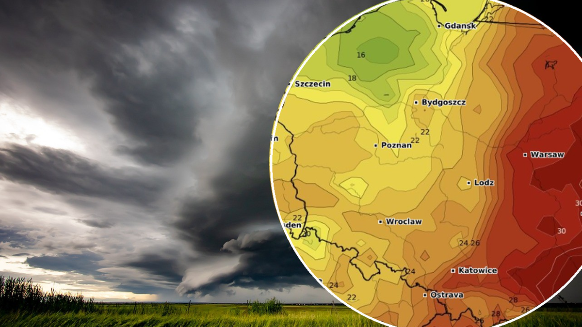 Żar poleje się z nieba, ale nie wszędzie. Polska podzielona na upalną i chłodną