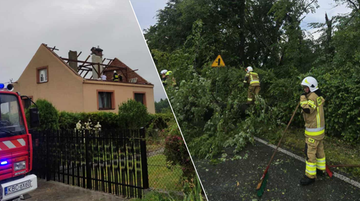 Powyrywane dachy, zalane ulice. Nawałnice nad Polską