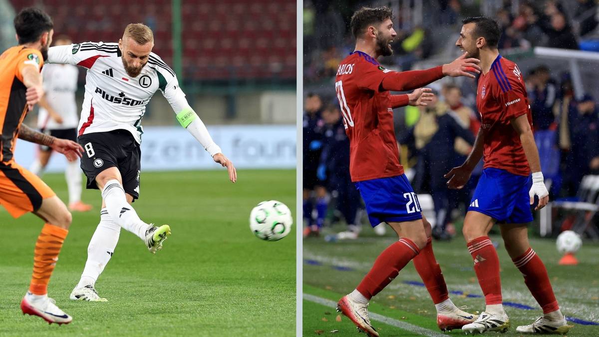 Piłkarz Legii Warszawa Rafał Augustyniak w akcji